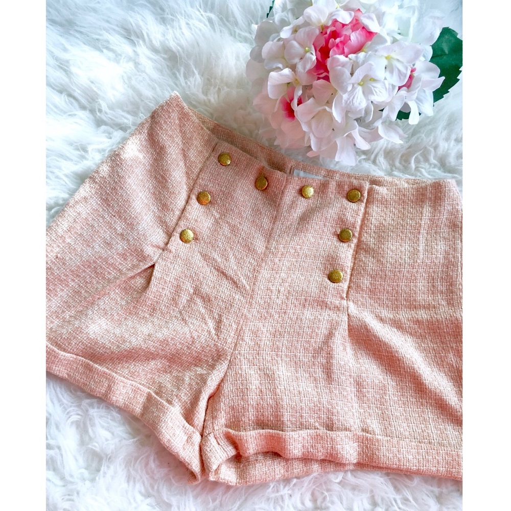 NWOT Tweed High Waisted Shorts
